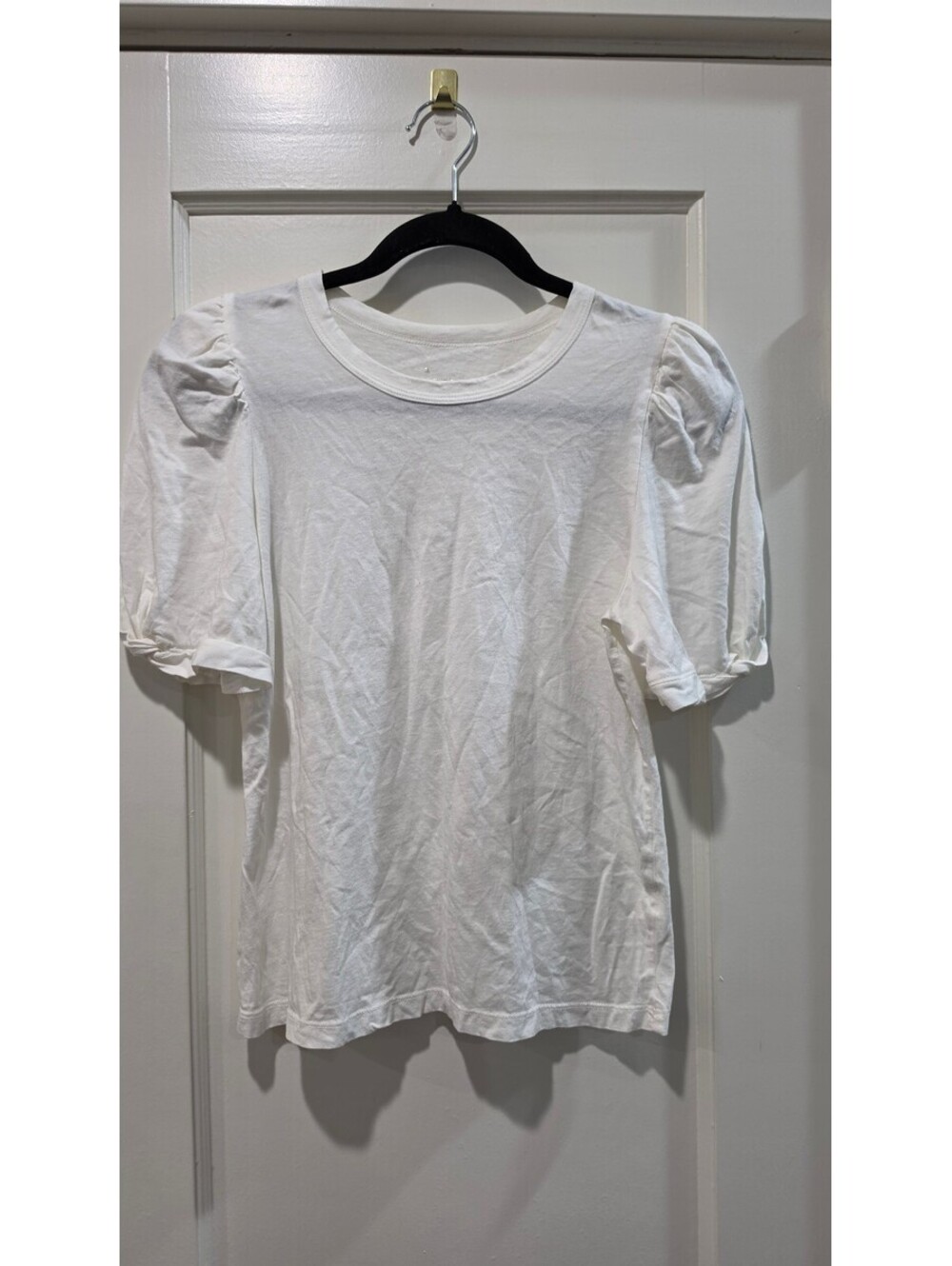 a new day White Puff Sleeve Top Small